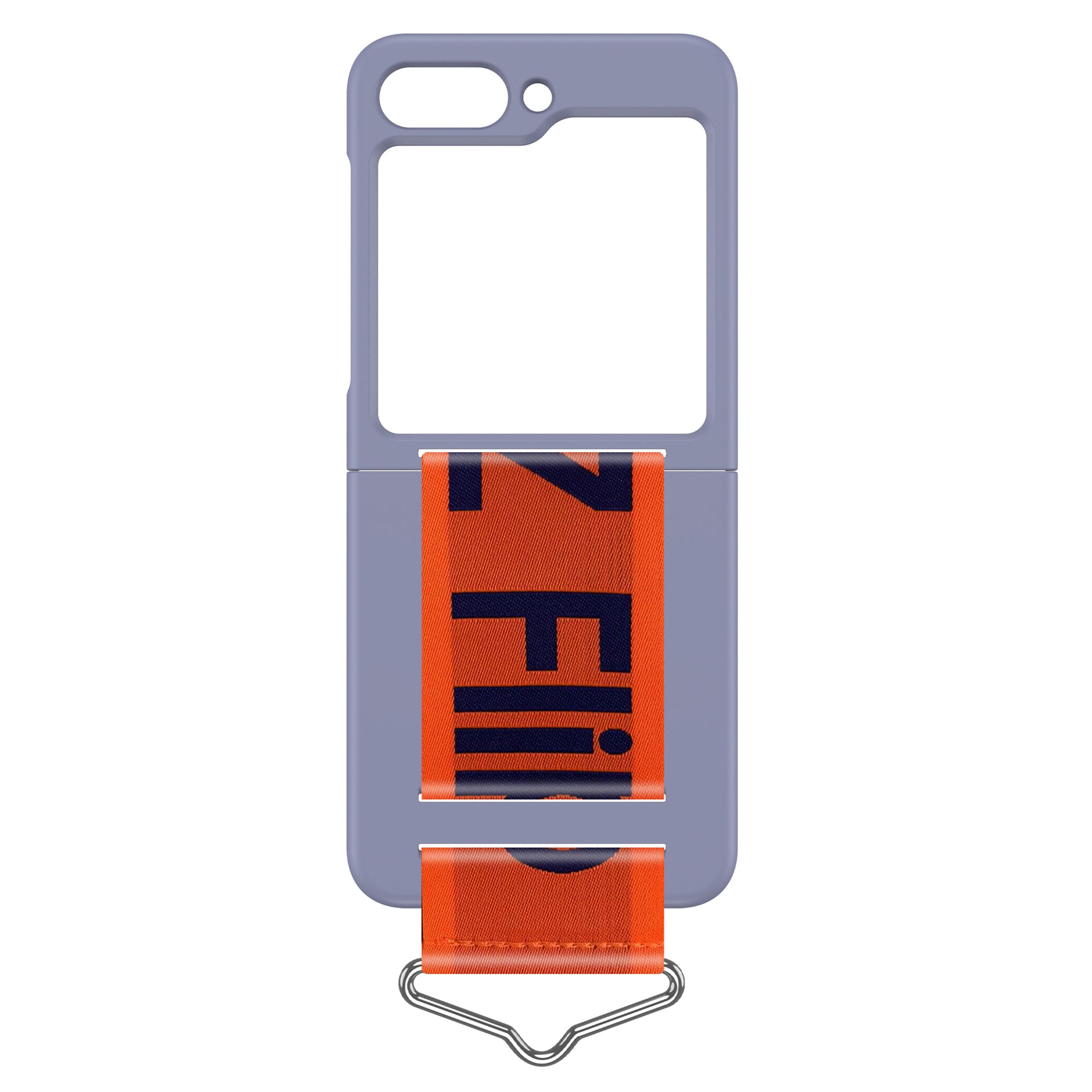 Uniqkart for Samsung Galaxy Z Flip5 5G Hard PC Phone Cover Protective Case with B-Shape Ring Holder - Purple+Orange Uniqkart for Samsung Galaxy Z Flip5 5G Hard PC Phone Cover Protective Case with B-Shape Ring Holder - Purple+Orange